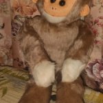 Мягкая игрушка ГДР. Обезьяна.