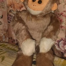 Мягкая игрушка ГДР. Обезьяна.