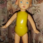 Кукла СССР. Гимнастка, целлулоид.