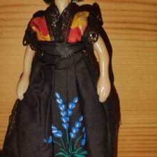 Кукла Англия. Винтажная куколка в национальном костюме.