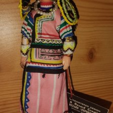 Кукла Англия. Винтажная куколка в национальном костюме.