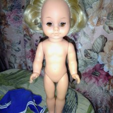 Кукла ГДР. Вся резиновая, 32 см.