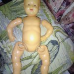 Кукла целлулоидная Пупс СССР Малыш. Целлулоид.