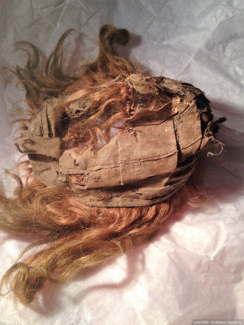 Ремонт антикварного парика (фото 2)
