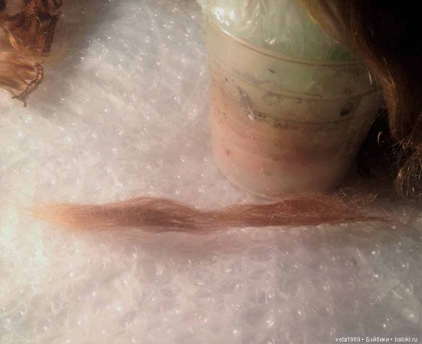 Ремонт антикварного парика (фото 6)