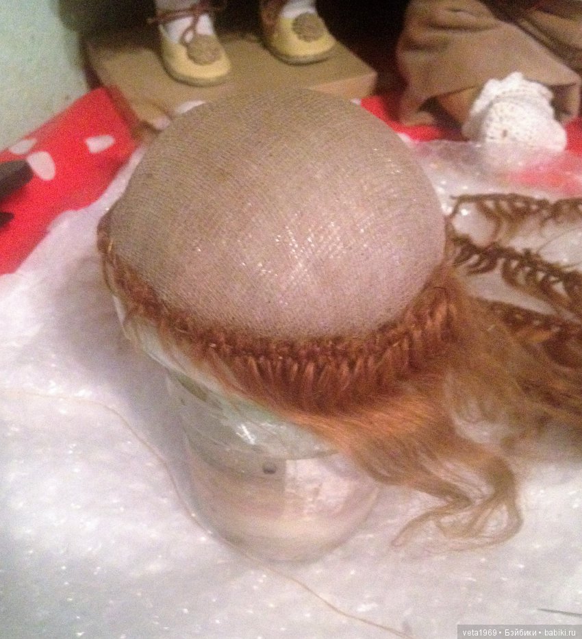 Ремонт антикварного парика (фото 5)