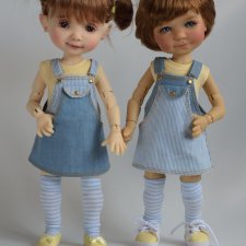 Комплекты с сарафанчиками для Dumpling Meadow dolls