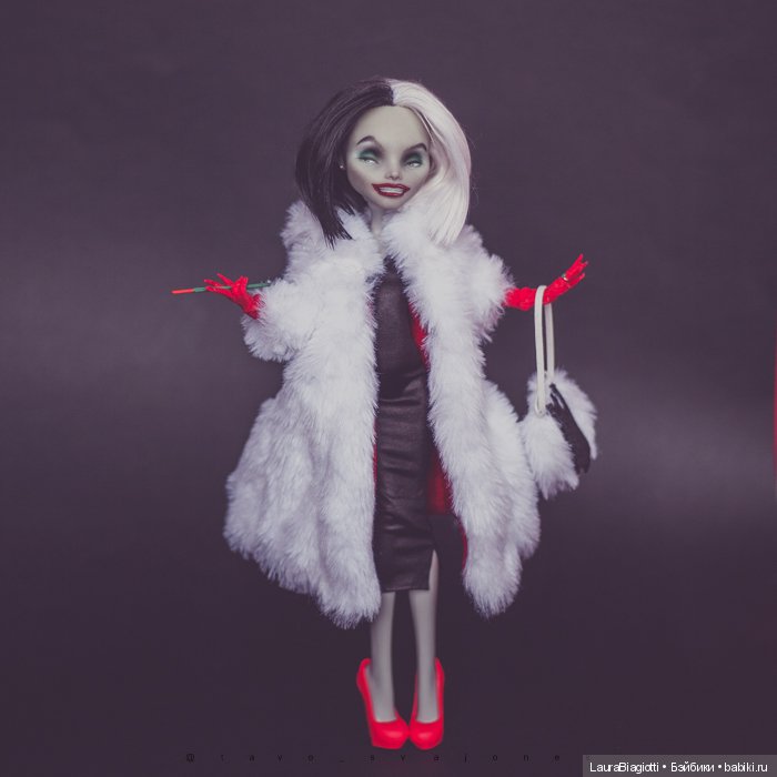 Круэлла Де Виль — ООАК Monster High и Ever After High: репейнт (фото 6)