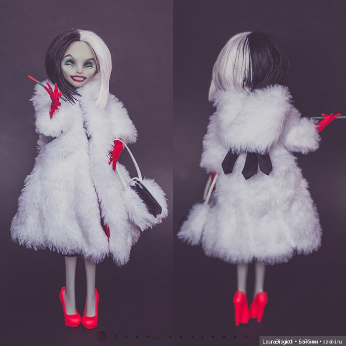 Круэлла Де Виль — ООАК Monster High и Ever After High: репейнт (фото 7)