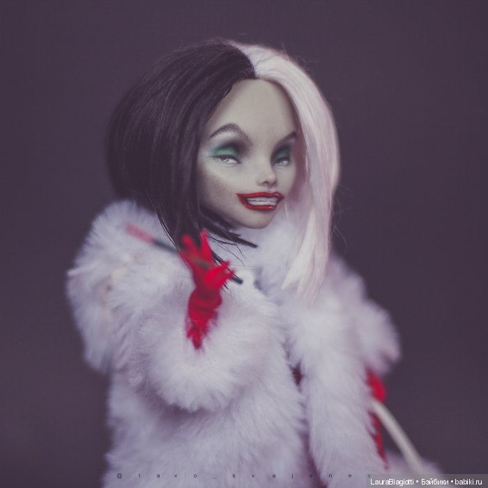Круэлла Де Виль — ООАК Monster High и Ever After High: репейнт (фото 3)