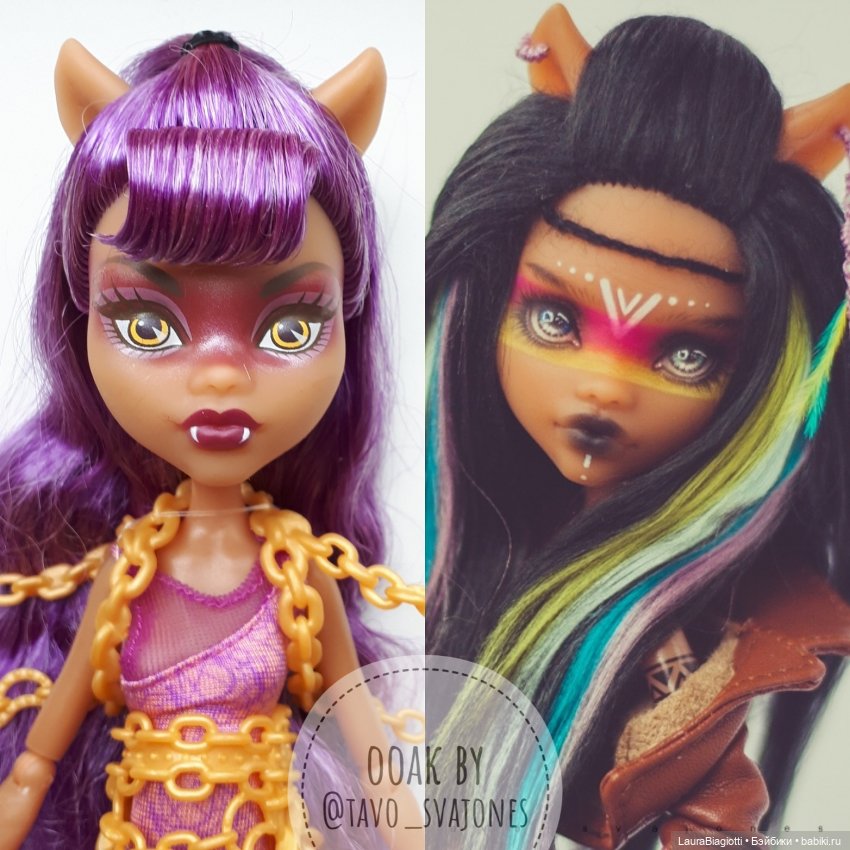 Парочка Вульфов :3 | Бэйбики Парочка Вульфов :3 — ООАК Monster High и Ever After High: репейнт (фото 8)