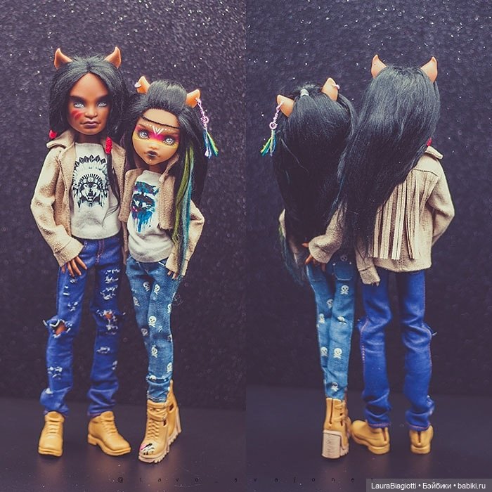 Парочка Вульфов :3 | Бэйбики Парочка Вульфов :3 — ООАК Monster High и Ever After High: репейнт (фото 6)