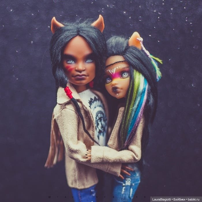 Парочка Вульфов :3 | Бэйбики Парочка Вульфов :3 — ООАК Monster High и Ever After High: репейнт (фото 4)