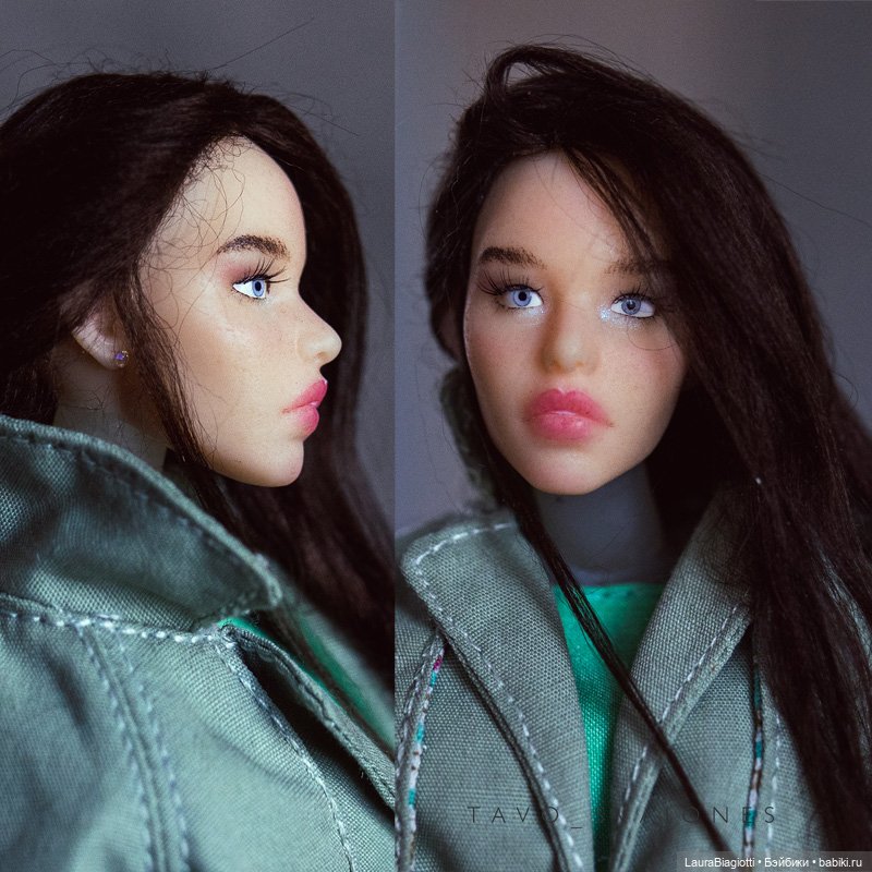 Роспись и паричок на моей авторской кукле Tavo Svajones - Roma (фото 3)