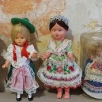 Сувенирные куклы из Германии, Франции и Италии в национальных костюмах
