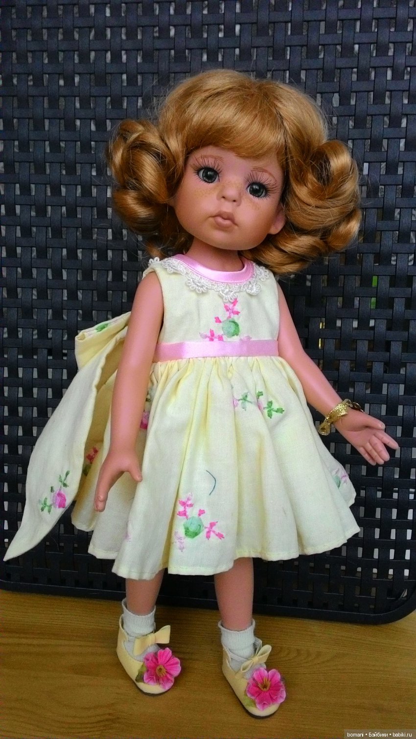 Сестрички - сладкие губки, пухлые щечки. Куклы от Linda Rick 33см (фото 3)