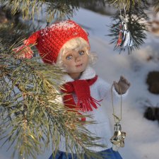 Как Таня ёлочку наряжала. Авторская кукла Оксаны Мироновой