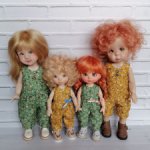 Комбезики для кукол 20 и 16 см.