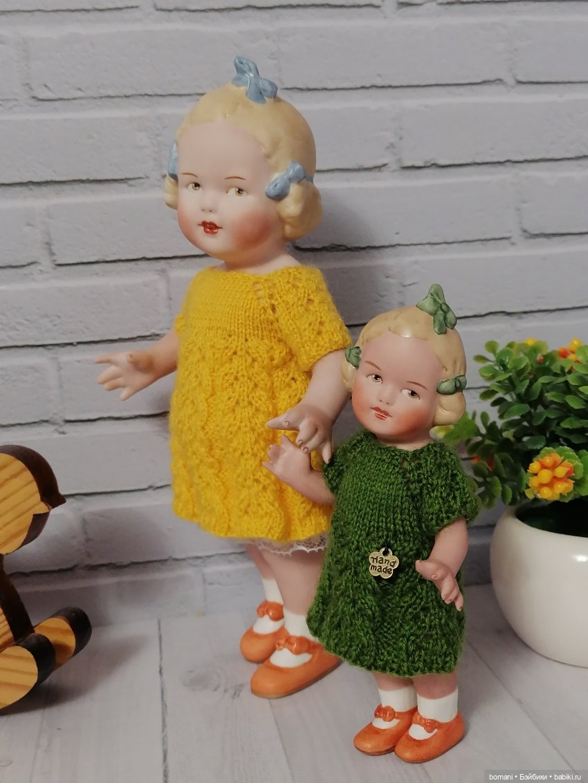 Сестрички Лизок и Элли — Антикварные куклы Heubach Koppelsdorf (Хойбах): молд 300 (фото 5)