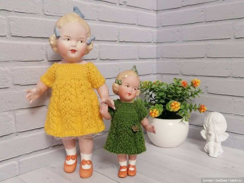 Сестрички Лизок и Элли — Антикварные куклы Heubach Koppelsdorf (Хойбах): молд 300 (фото 6)