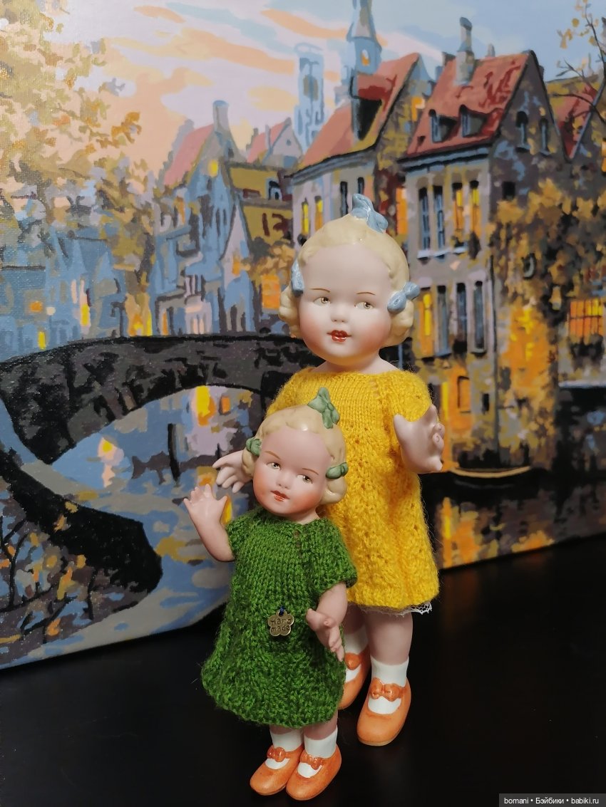 Сестрички Лизок и Элли — Антикварные куклы Heubach Koppelsdorf (Хойбах): молд 300 (фото 7)