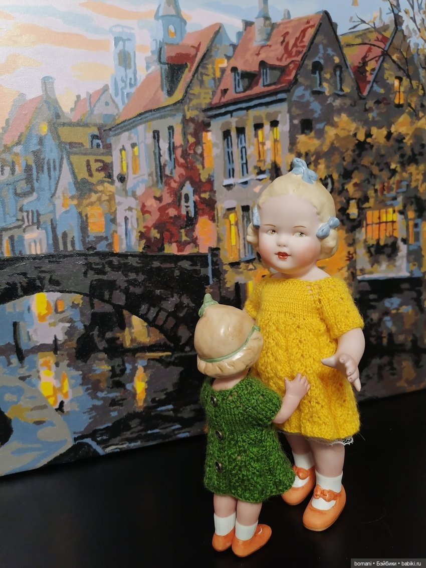 Сестрички Лизок и Элли — Антикварные куклы Heubach Koppelsdorf (Хойбах): молд 300 (фото 8)