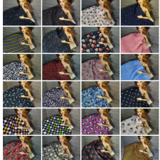 Ткани для пошива кукольной одежды (мелкий вразмерный рисунок, в наличии и под заказ)