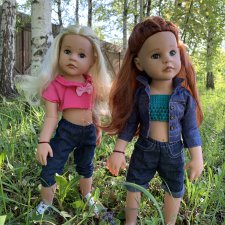 Во поле берёзка стояла ... Габи и Анжелика на прогулке