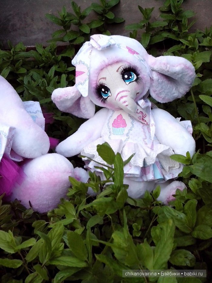 Розовое счастье! Слоны, игрушки ручной работы. Они такие большие и добрые (фото 2)