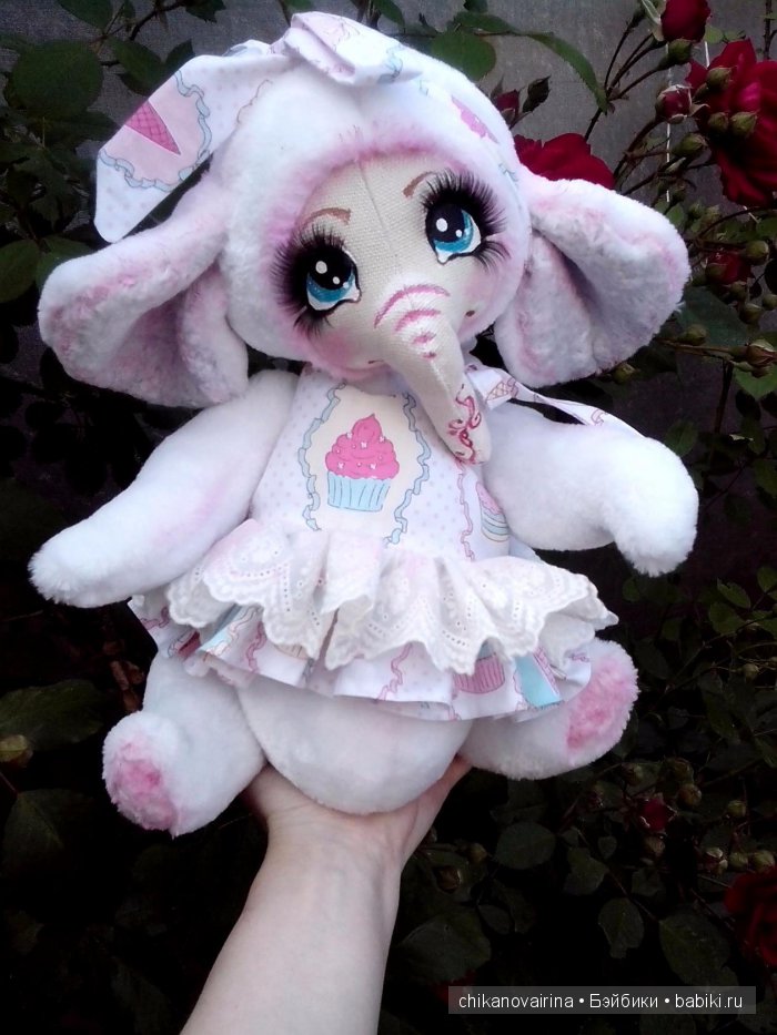 Розовое счастье! Слоны, игрушки ручной работы. Они такие большие и добрые (фото 4)