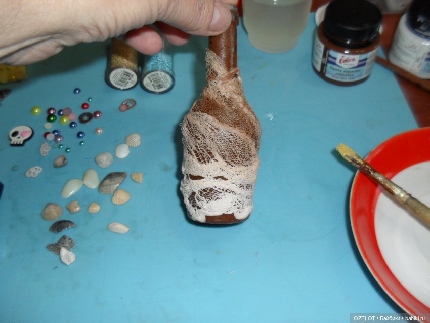 Йо-хо-хо! И бутылка рома! Мой мк по состариванию бутылки (фото 4)