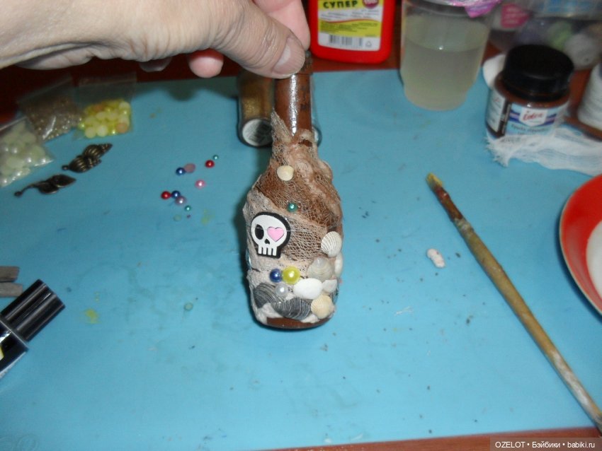 Йо-хо-хо! И бутылка рома! Мой мк по состариванию бутылки (фото 5)