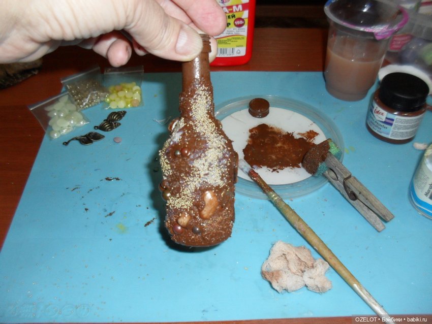 Йо-хо-хо! И бутылка рома! Мой мк по состариванию бутылки (фото 7)