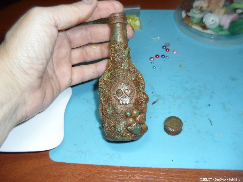 Йо-хо-хо! И бутылка рома! Мой мк по состариванию бутылки (фото 8)