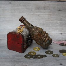 Йо-хо-хо! И бутылка рома! Мой  мк  по состариванию бутылки .