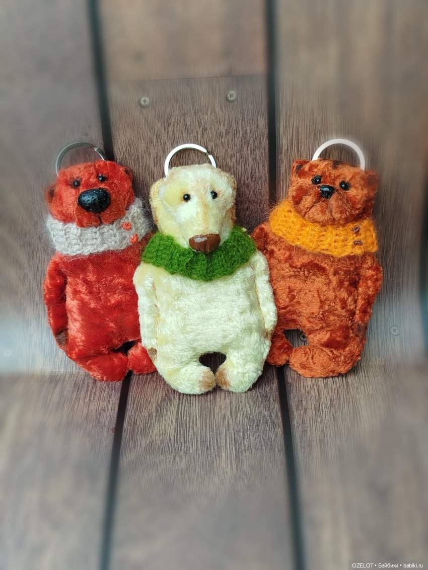 Мишки -брелоки — Текстильные игрушки и примитивы: кофейные (фото 2)