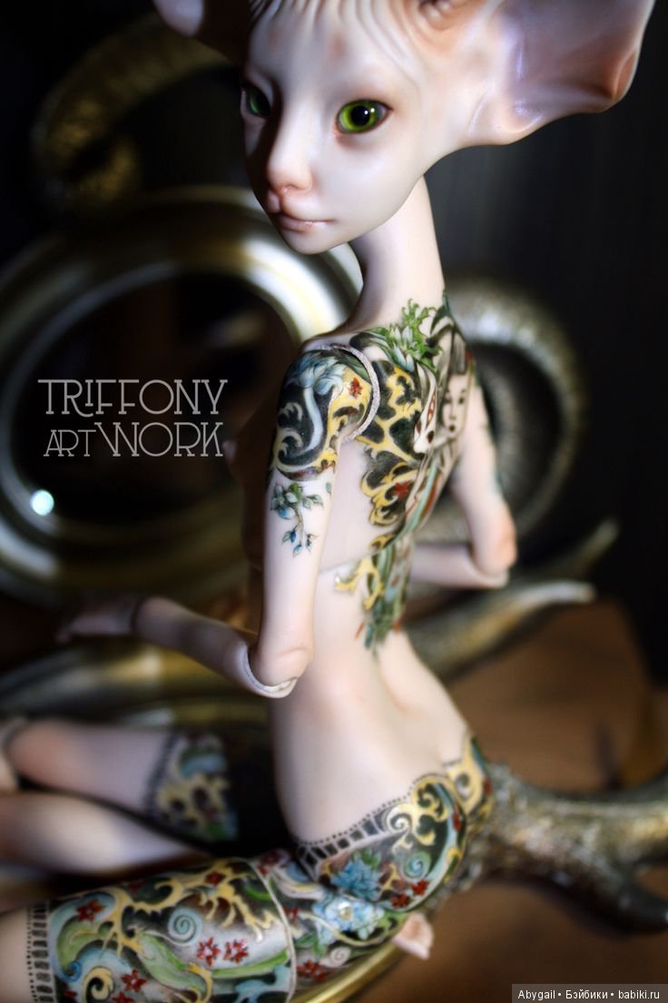 Фарфоровая шарнирная кукла Татьяны Трифоновой (фото 2)