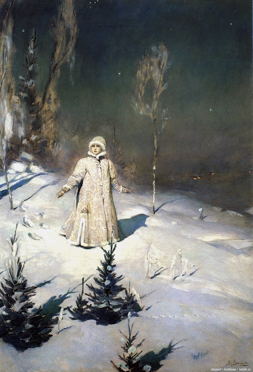 Авторская бумажная кукла «Снегурочка»