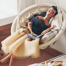 Творчество. Комплект с пастельных тонах в румбокс для кукол