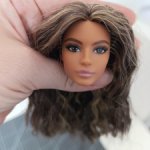 Голова Лины с ровной рисовкой