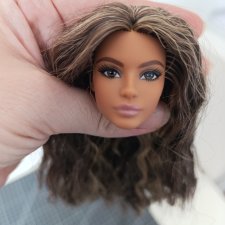 Голова Лины с ровной рисовкой