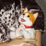 Японская фигурка небольшой Кот