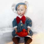 Реплика антикварной куклы"Сердитый Макс"