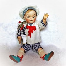 Реплика антикварной куклы Хойбах