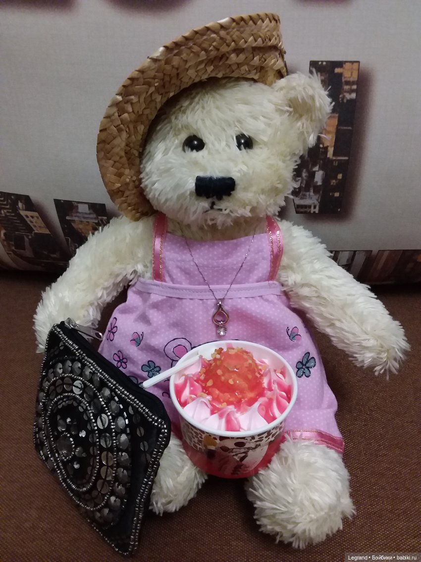 Пембе и мороженое — Плюшевые мишки и игрушки (Teddy Bear): винтаж