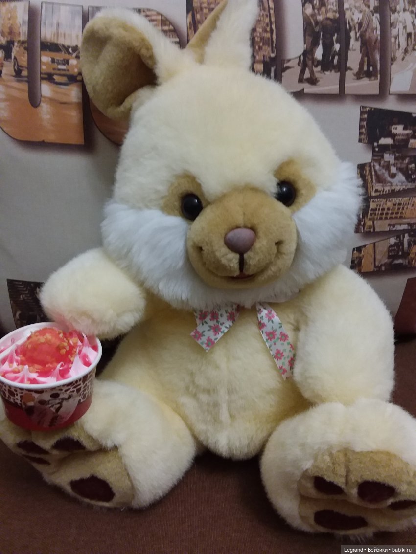 Пембе и мороженое — Плюшевые мишки и игрушки (Teddy Bear): винтаж