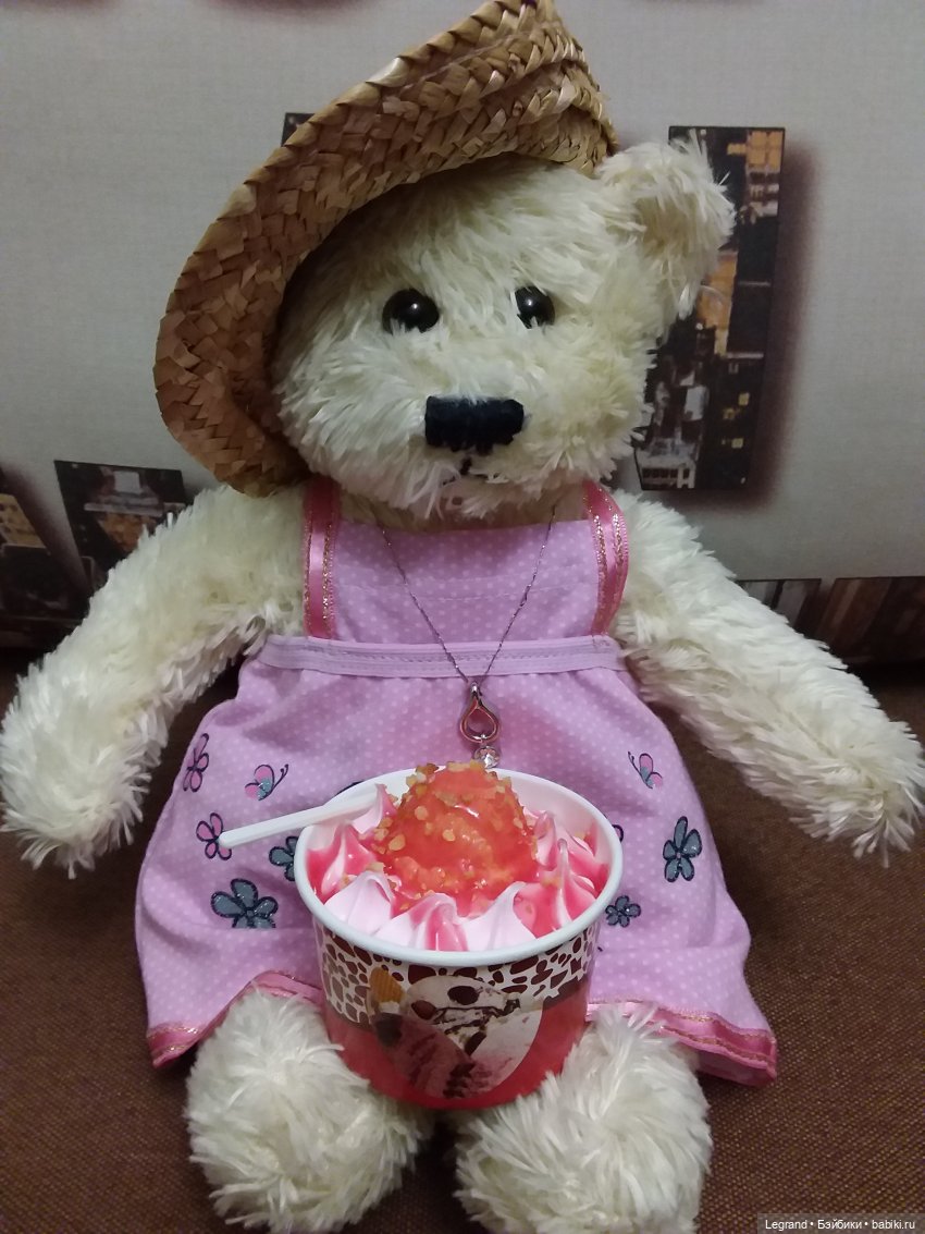 Пембе и мороженое — Плюшевые мишки и игрушки (Teddy Bear): винтаж