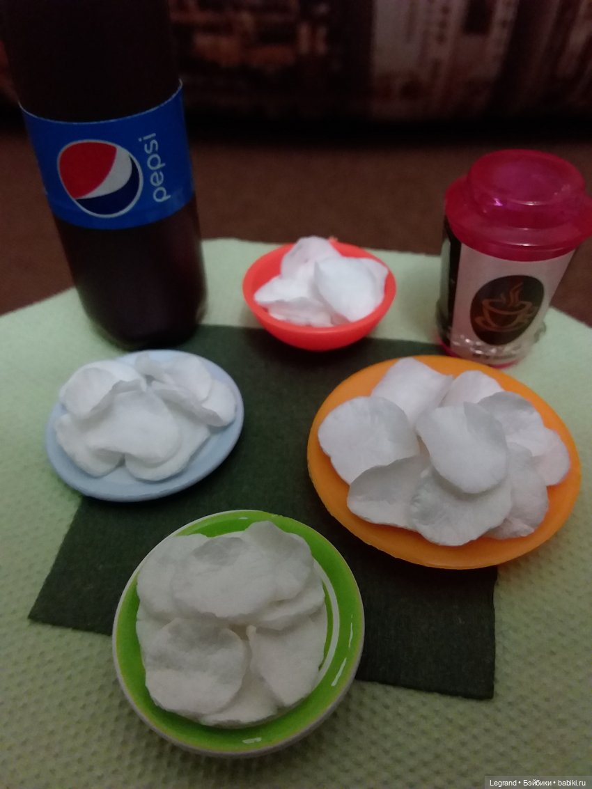 Рисовые чипсы для 1:6 из фоамирана