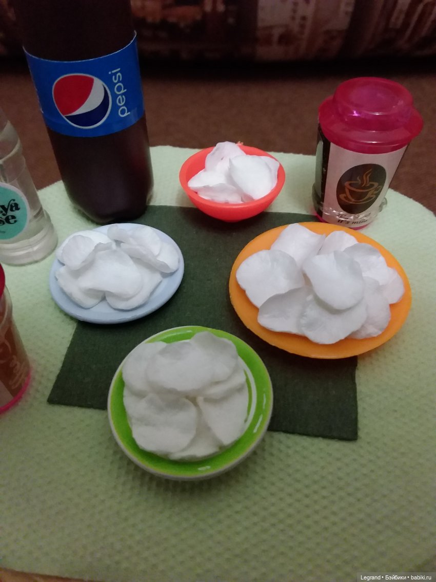 Рисовые чипсы для 1:6 из фоамирана