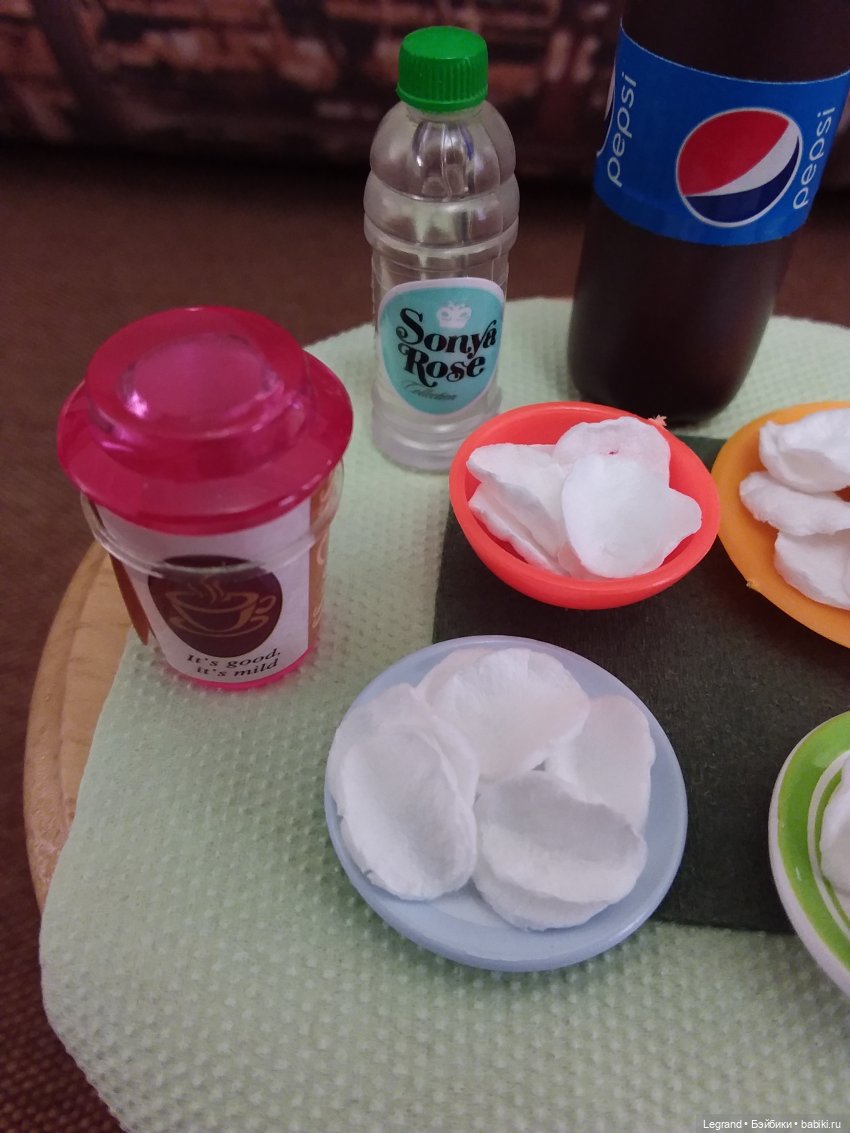 Рисовые чипсы для 1:6 из фоамирана